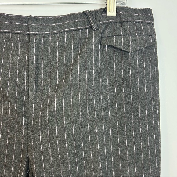 TIBI Grey and Pink Pinstripe Straight Leg Trouser Pants Size Medium - Picture 4 of 9